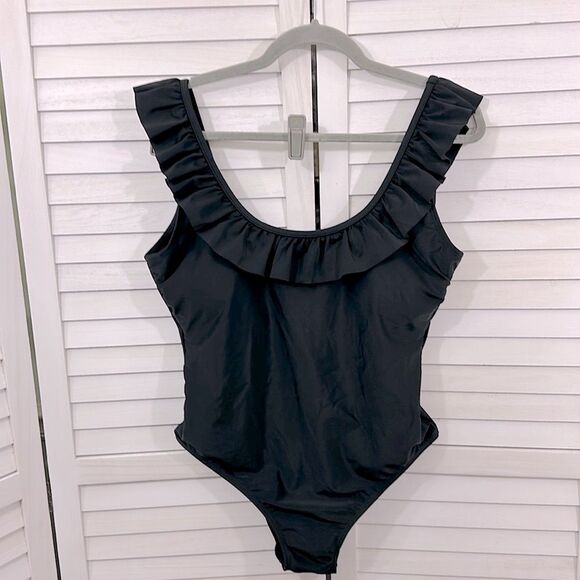 Sugar Coast One Piece Swimsuit Size Large Black - Picture 2 of 6
